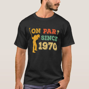 Camiseta 50º aniversário do Golf Gift para Homens 1970 Golf
