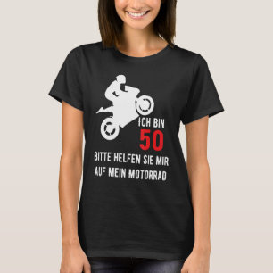 Camiseta 50º aniversário do Man Biker Motorcycle