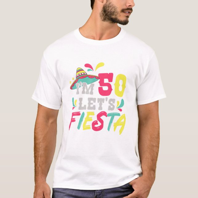 Camiseta 50º aniversário do Partido Mexicano Eu tenho 50 Va (Frente)