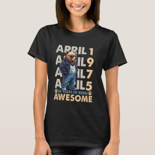 Camiseta 50º aniversário do urso Real Legendas abril de 197