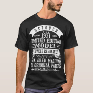 Camiseta 50º aniversário em outubro de 1971