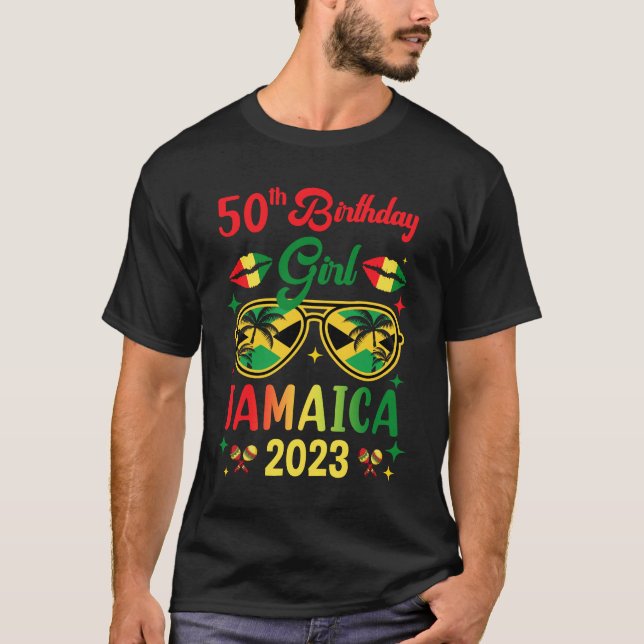 Camiseta 50º Aniversário Garota Jamaica Festa Correspondent (Frente)