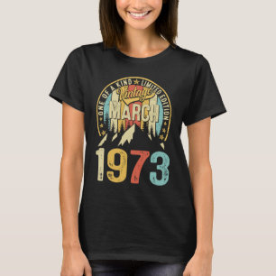 Camiseta 50º Aniversário Homens 50 Anos De Marcha Incrível