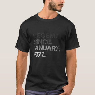 Camiseta 50º aniversário Homens Mulheres 50 anos Legenda Ja
