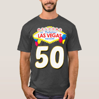 Camiseta 50º aniversário Las Vegas Fabuloso 50 anos