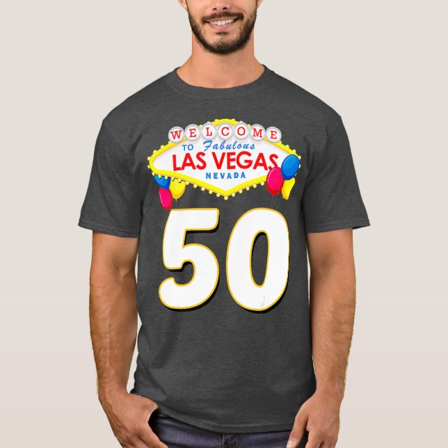 Camiseta 50º aniversário Las Vegas Fabuloso 50 anos (Frente)
