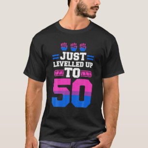 Camiseta 50º Aniversário Levantou Jogos De Vídeo Virando