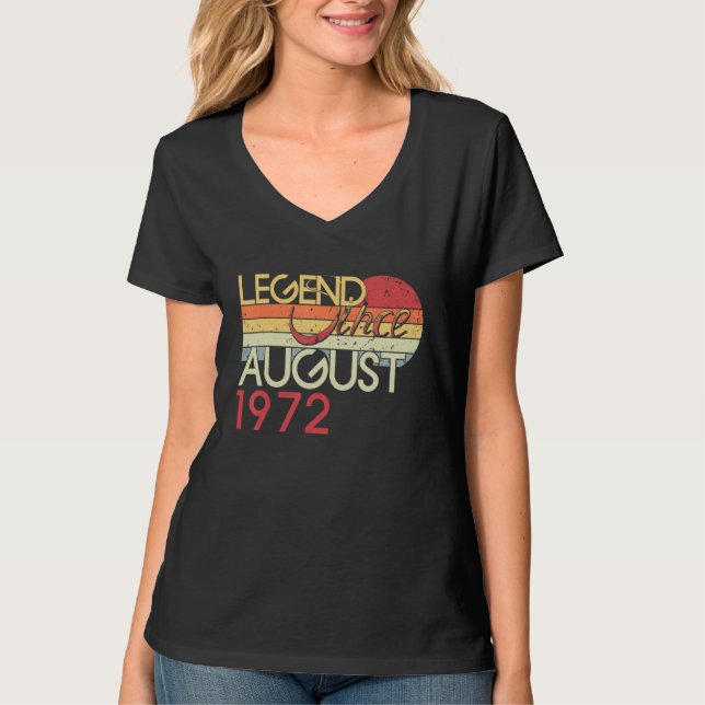 Camiseta 50º aniversário Minha Legenda de 50 anos desde ago (Frente)