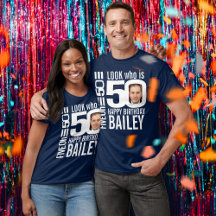 50º aniversário mono aparência 50 fotos e nome per