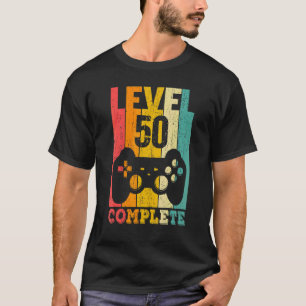 Camiseta 50º aniversário Mulheres Homens Nível 50 Anos 1972