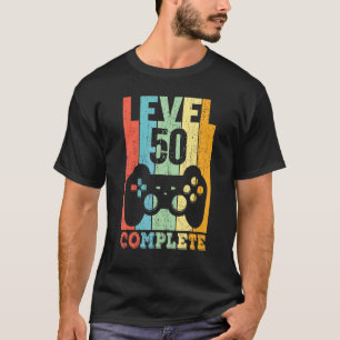 Camiseta 50º aniversário Mulheres Homens Nível 50 Anos 1972