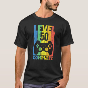 Camiseta 50º aniversário Mulheres Homens Nível 50 Anos 1972