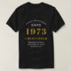 Camiseta 50º Aniversário Nascer 1973 Adicionar Nome (Frente do Design)