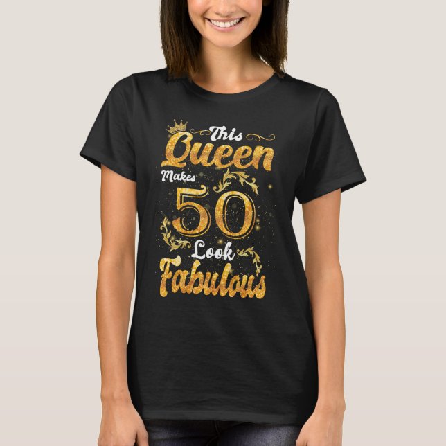 Camiseta 50º aniversário Oferece mulheres (Frente)
