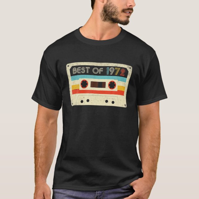 Camiseta 50º Aniversário Oferece O Melhor De 1972 Cassette  (Frente)