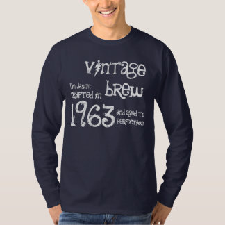 Camiseta 50º aniversário Presente 1963 Vintage Brew Red G20