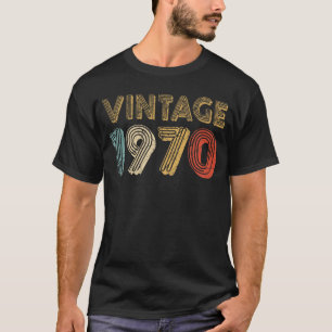 Camiseta 50º aniversário Presente Vintage 1970 T-Shirt