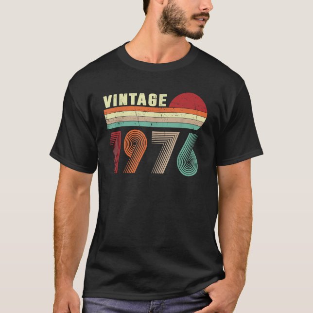 Camiseta 50º Design para 50 anos Clássico (Frente)
