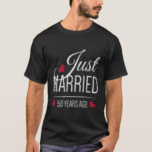 Camiseta 50º Recem casados de aniversário de casamento há 5
