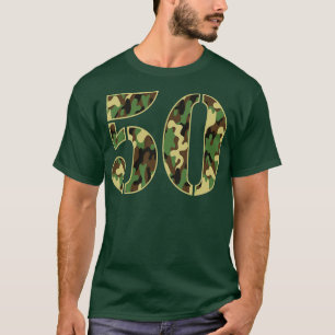 Camiseta 50º Soldado de Aniversário Número 50 Anos