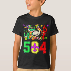 Camiseta 504 Nola Carnaval de Nova Orleans Louisiana Desfil
