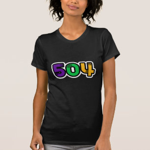 Camiseta 504 Nova Orleans Mardi Gras