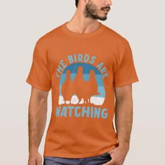 Camiseta 50888 Pássaros Estão Assistindo amigos