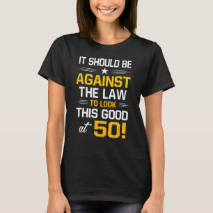 Camiseta 50. º aniversário 50 anos Homens
