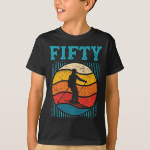 Camiseta 50. º aniversário do Esqui de Esqui de Esqui com 5