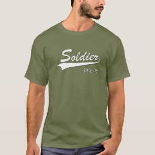 Camiseta 50.º Aniversário Do Soldado De Serviço Desde 1972 