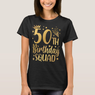 Camiseta 50.º Aniversário Esquadrão de 50 Anos de Festa de