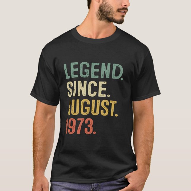 Camiseta 50 50Th Legend Since August 1973 (Frente)
