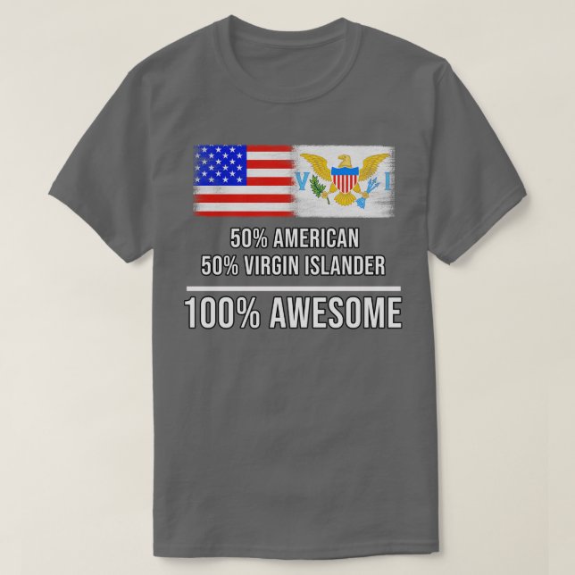 Camiseta 50 Americanas 50 Virgin Islander 100 Presente Incr (Frente do Design)