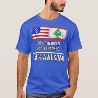 Camiseta 50 americanos 50 libaneses 100 Presente Incrível p