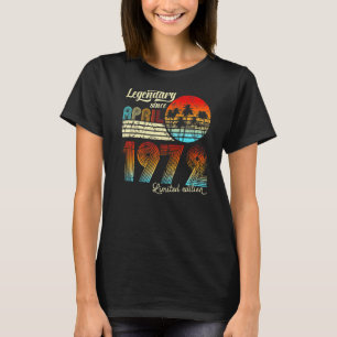 Camiseta 50. Aniversário 50 Legendário Desde Abril De 1972