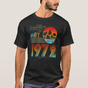 Camiseta 50. Aniversário 50 Legendário Desde Maio De 1972