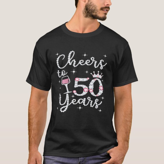 Camiseta 50 Anos 1969 50º Aniversário Para Mulheres (Frente)