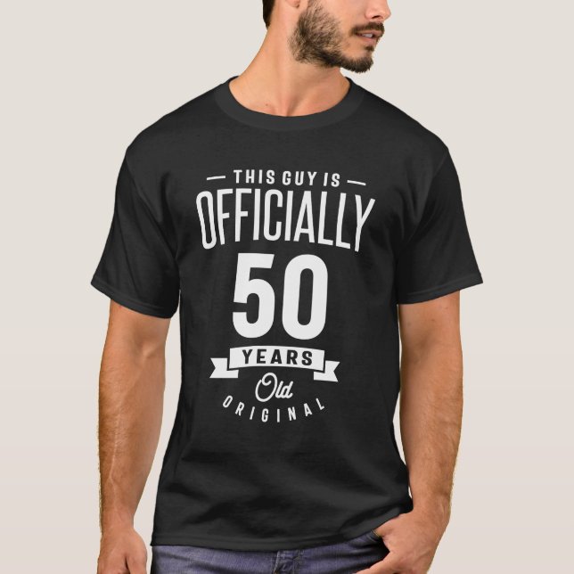 Camiseta 50 anos - 50... Aniversário com doação (Frente)