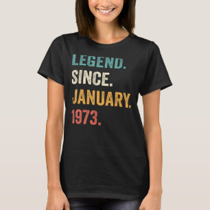 Camiseta 50 anos, 50 anos, Aniversário, Legenda de Homens d