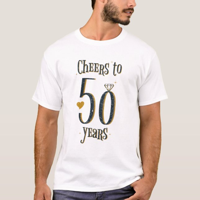 Camiseta 50 Anos - 50 Anos De Casamento (Frente)