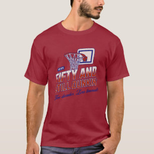 Camiseta 50 anos, 50 anos e ainda Dunkin'