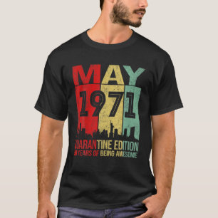 Camiseta 50 Anos 50 Homens De Aniversário Mulheres Maio 197