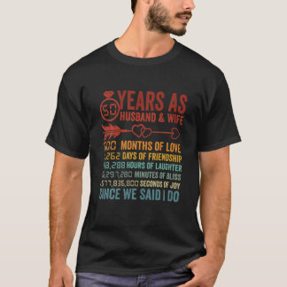 Camiseta 50 Anos 600 Meses De Redução Da Vida Do Casamento