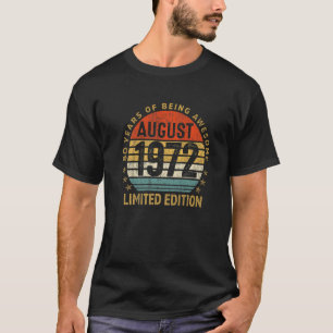 Camiseta 50 anos Agosto de 1972 50º aniversário
