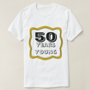 Camiseta 50 anos aniversário dos jovens de 50th