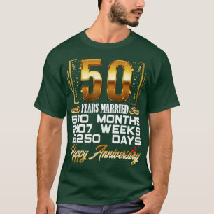 Camiseta 50 Anos Casados Engraçados 50 Anos De Casamento