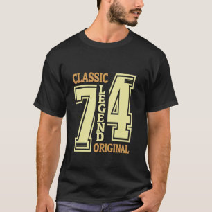 Camiseta 50 Anos Clássico 1974 Legenda Original 50º Bir