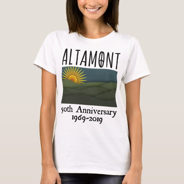 Camiseta 50 Anos De Altamont Speedway Free Concert 1969 (Frente)