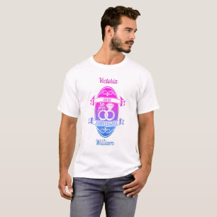 Camiseta 50 anos de casamento tradicional de ouro 50 anos