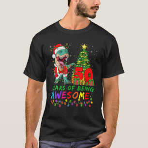 Camiseta 50 Anos De Dinossauro Incrível 50º Aniversário 